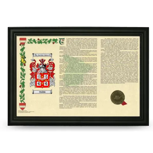 Osório Armorial Landscape Framed - Black