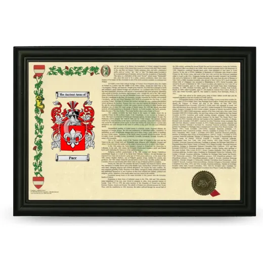 Pacc Armorial Landscape Framed - Black