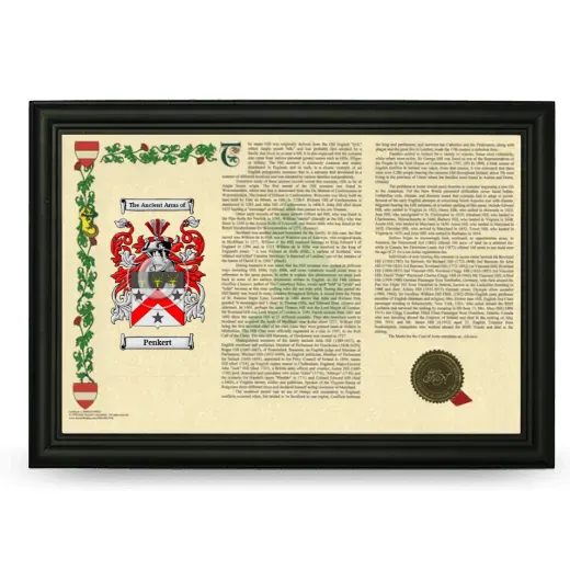 Penkert Armorial Landscape Framed - Black