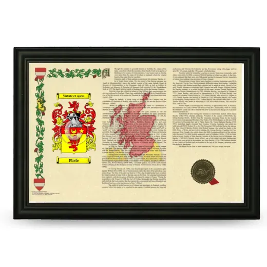 Phyfe Armorial Landscape Framed - Black