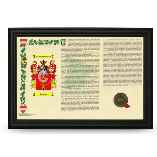 Ramos Armorial Landscape Framed - Black