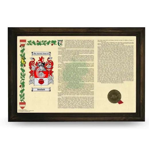 Reichelt Armorial Landscape Framed - Brown