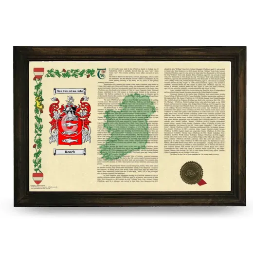 Roach Armorial Landscape Framed - Brown