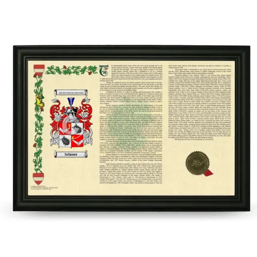 Schroer Armorial Landscape Framed - Black