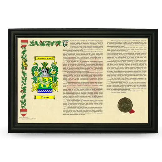 Viveiro Armorial Landscape Framed - Black