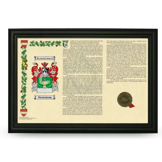 Wassermann Armorial Landscape Framed - Black