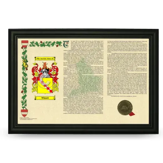 Winset Armorial Landscape Framed - Black