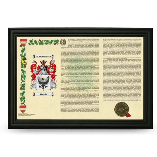 Wujcik Armorial Landscape Framed - Black