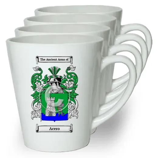 Acero Set of 4 Latte Mugs
