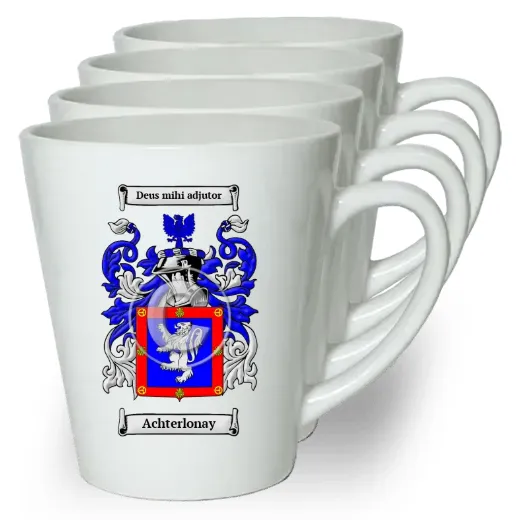 Achterlonay Set of 4 Latte Mugs