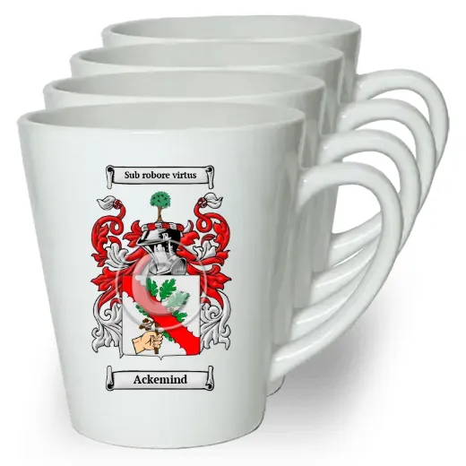 Ackemind Set of 4 Latte Mugs