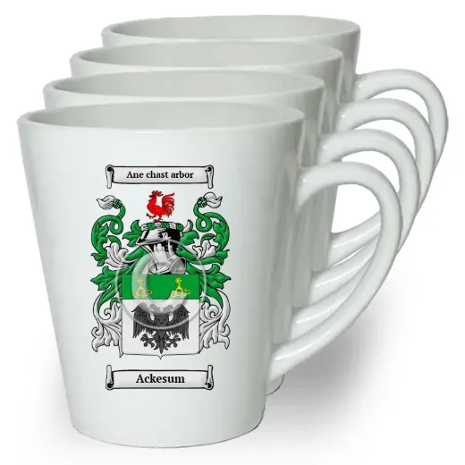 Ackesum Set of 4 Latte Mugs