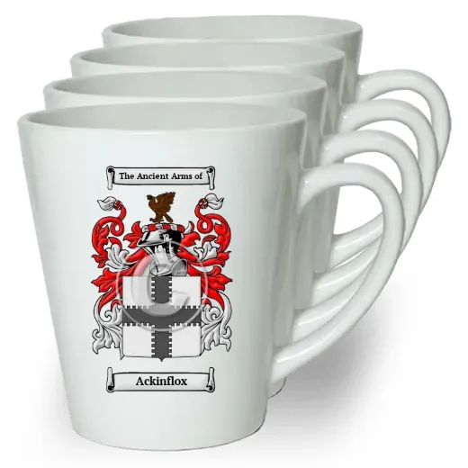 Ackinflox Set of 4 Latte Mugs
