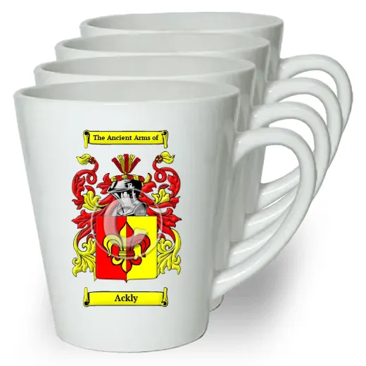 Ackly Set of 4 Latte Mugs