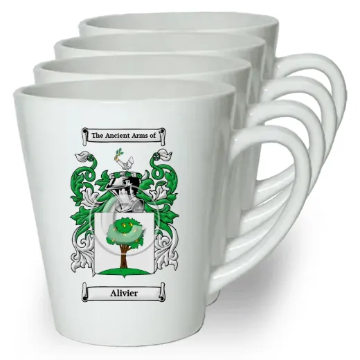 Alivier Set of 4 Latte Mugs