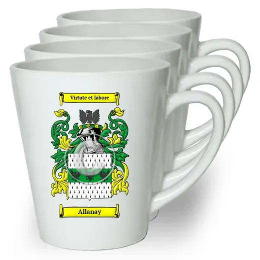 Allanay Set of 4 Latte Mugs
