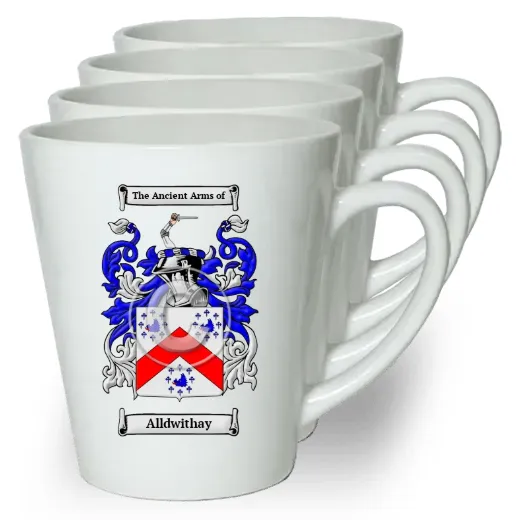 Alldwithay Set of 4 Latte Mugs