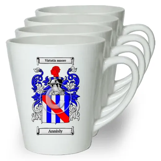 Annisly Set of 4 Latte Mugs