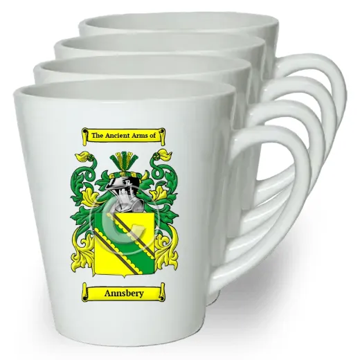 Annsbery Set of 4 Latte Mugs