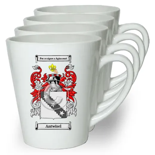Antwisel Set of 4 Latte Mugs
