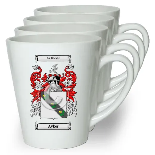 Ayker Set of 4 Latte Mugs