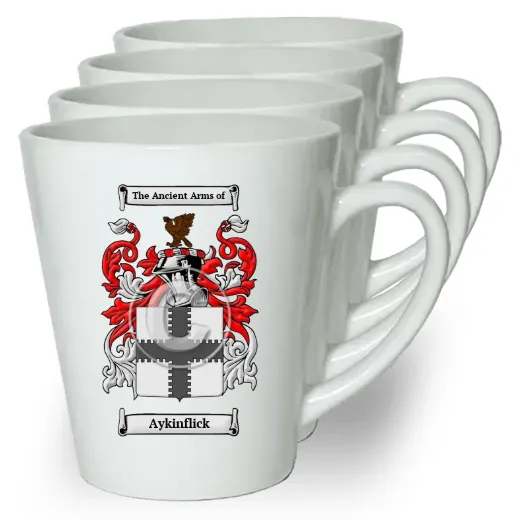 Aykinflick Set of 4 Latte Mugs