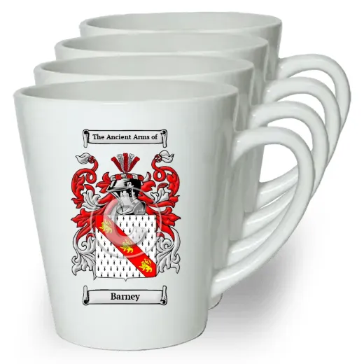 Barney Set of 4 Latte Mugs