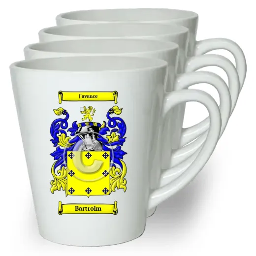 Bartrolm Set of 4 Latte Mugs