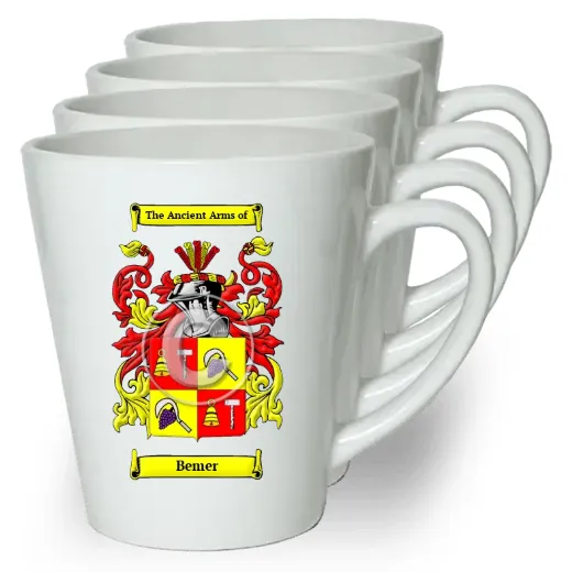 Bemer Set of 4 Latte Mugs