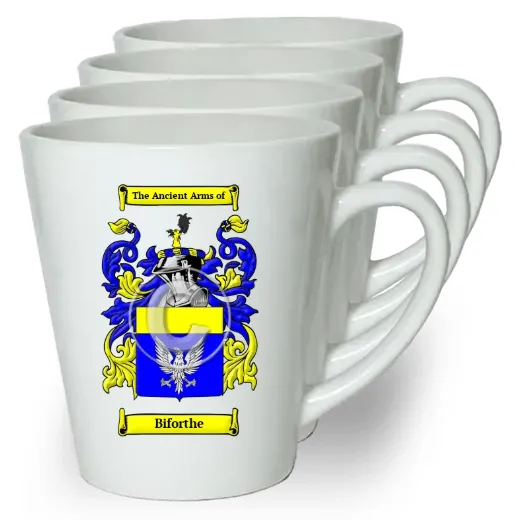 Biforthe Set of 4 Latte Mugs