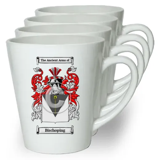 Bischoping Set of 4 Latte Mugs