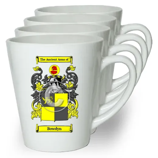 Bowdyn Set of 4 Latte Mugs