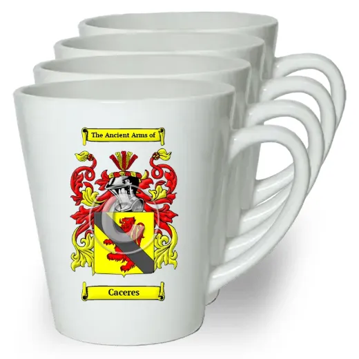 Caceres Set of 4 Latte Mugs