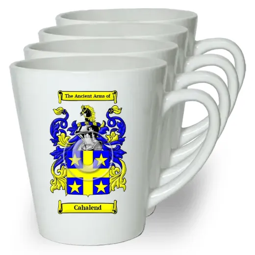 Cahalend Set of 4 Latte Mugs