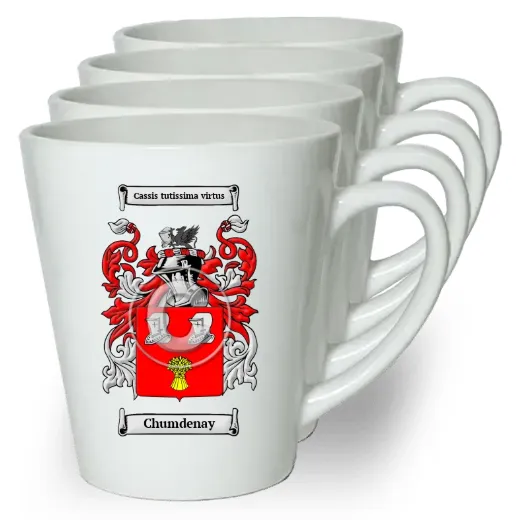 Chumdenay Set of 4 Latte Mugs