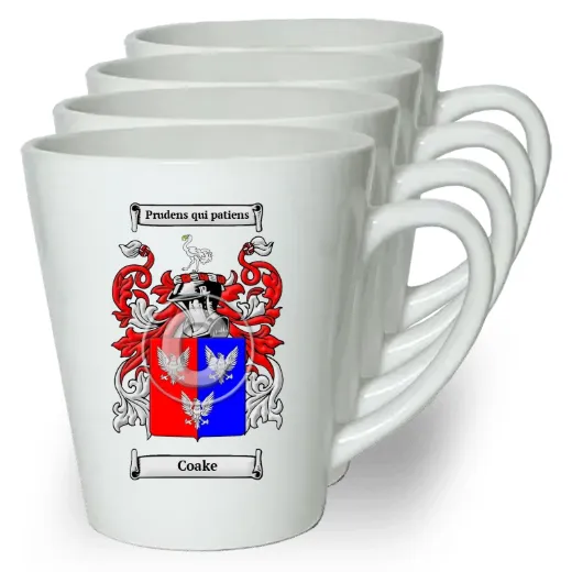 Coake Set of 4 Latte Mugs