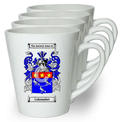 Coloumbet Set of 4 Latte Mugs
