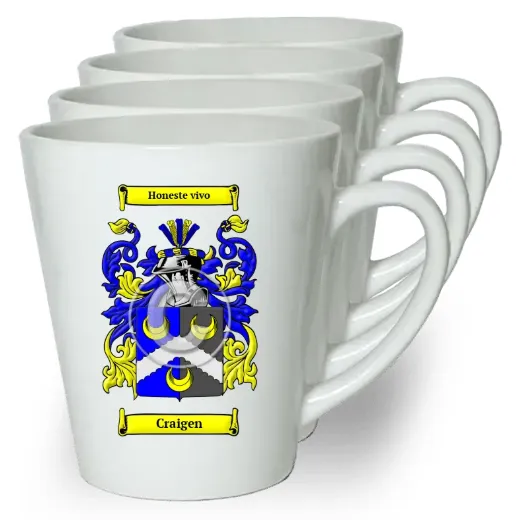 Craigen Set of 4 Latte Mugs