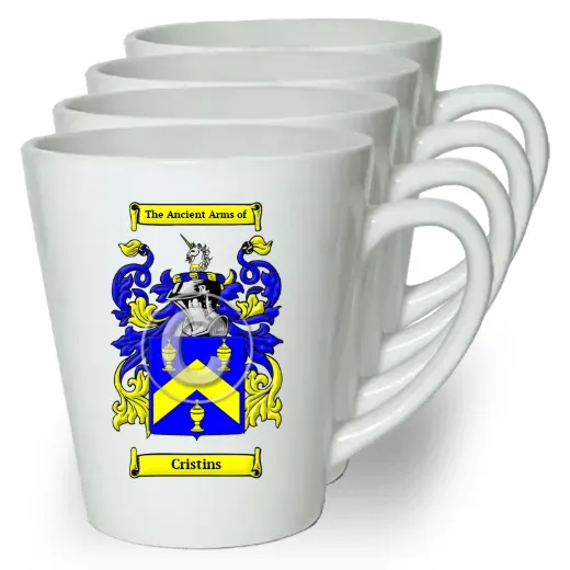 Cristins Set of 4 Latte Mugs