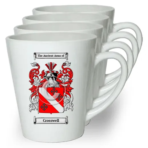 Crosswell Set of 4 Latte Mugs
