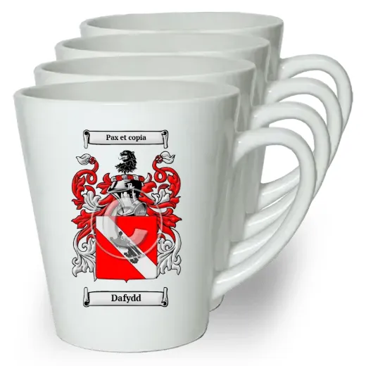 Dafydd Set of 4 Latte Mugs
