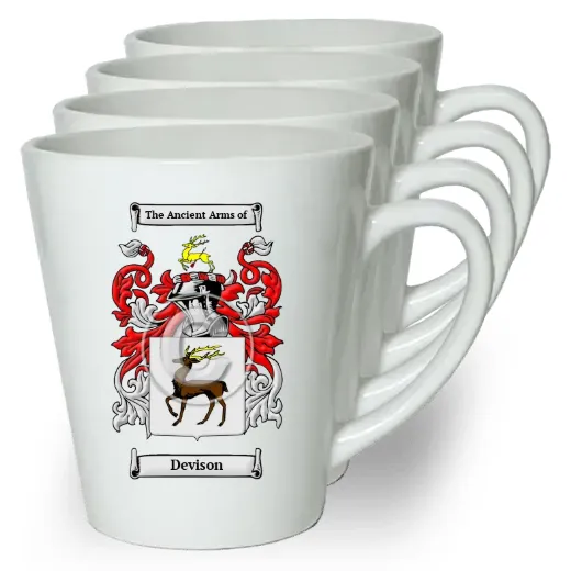 Devison Set of 4 Latte Mugs