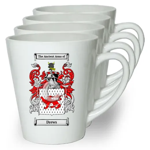 Drews Set of 4 Latte Mugs