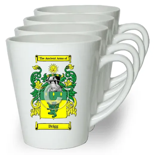 Drigg Set of 4 Latte Mugs