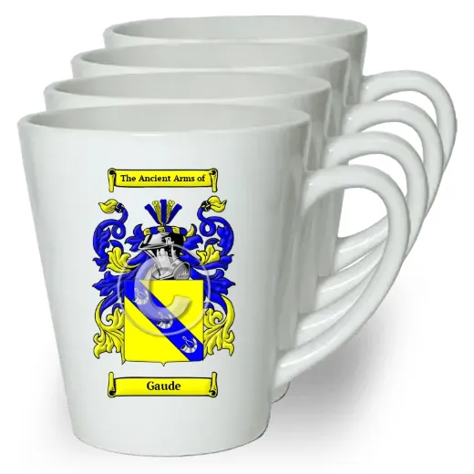 Gaude Set of 4 Latte Mugs
