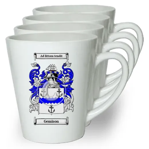 Gemison Set of 4 Latte Mugs