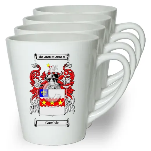 Gumble Set of 4 Latte Mugs