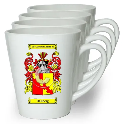 Hallberg Set of 4 Latte Mugs