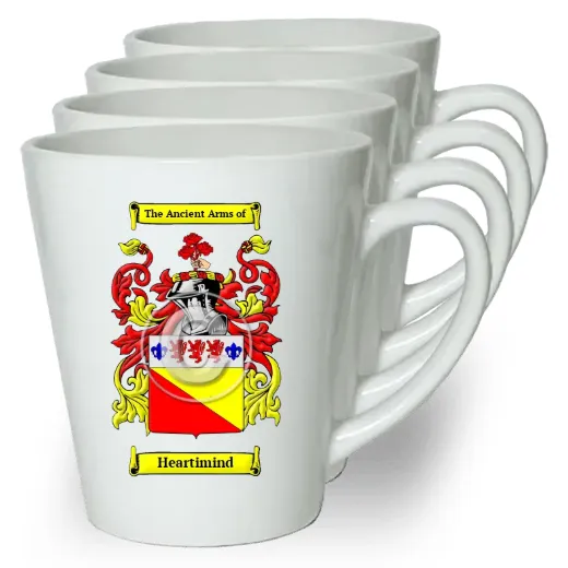 Heartimind Set of 4 Latte Mugs