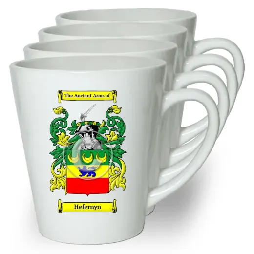 Hefernyn Set of 4 Latte Mugs